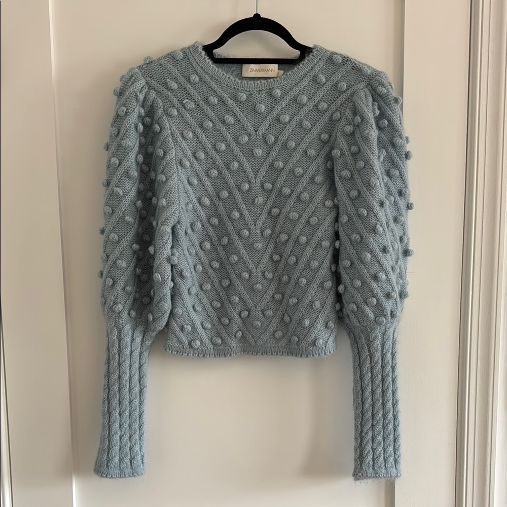 Zimmermann Blue Textured Sweater